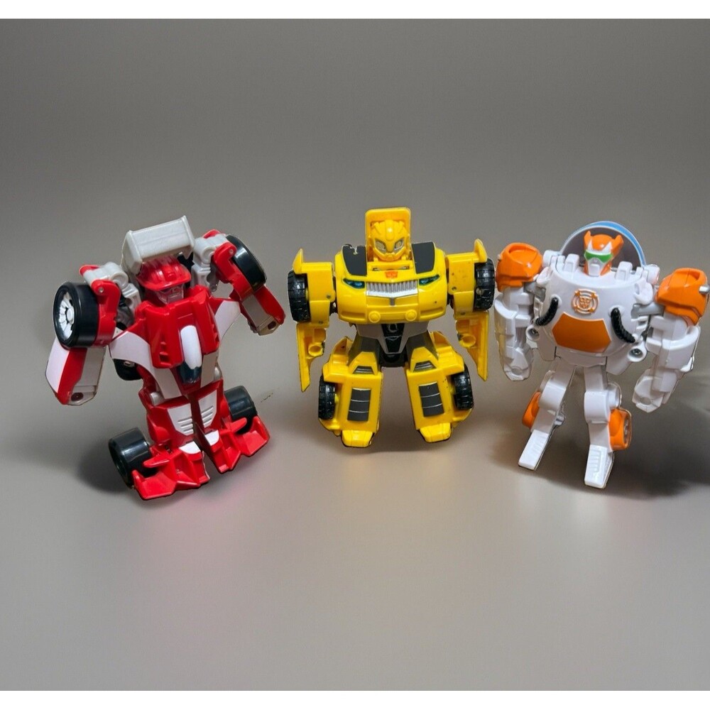 Playskool Heroes Rescue Bots Blades, Heatwave, Bumblebee, Lot of 3